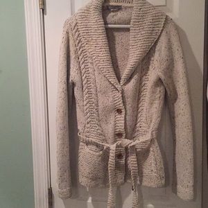 J Crew handmade cardigan sweater.  (3)